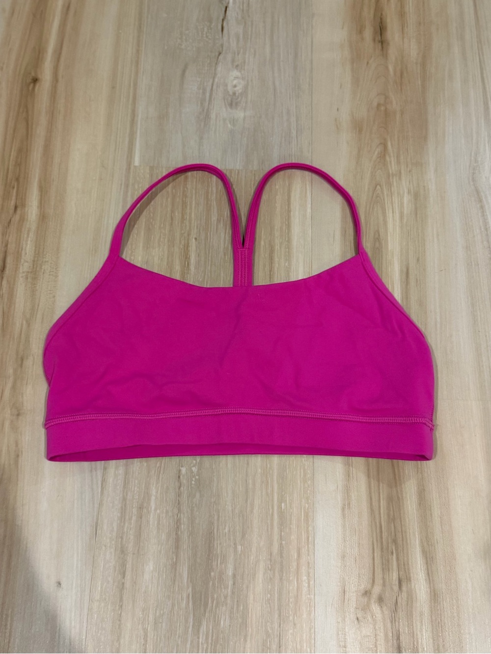 Pink Women's Swim Bikini Top - Bright Pink Strappy Style
